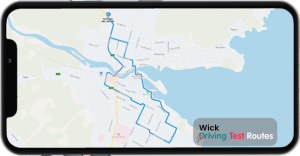 Wick Driving Test Route Map